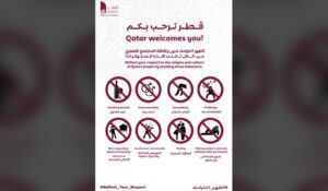 Qatar's Reflect Your Respect Sign